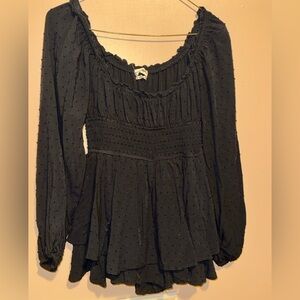 Black Long Sleeve UO romper